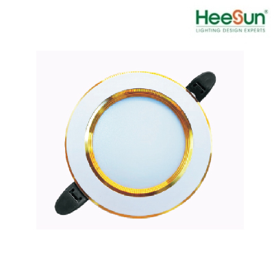 Đèn âm trần 7W viền vàng HS-DVV07-2 bảo hành 2 năm giá tốt - Công ty cổ phần Heesun Việt Nam