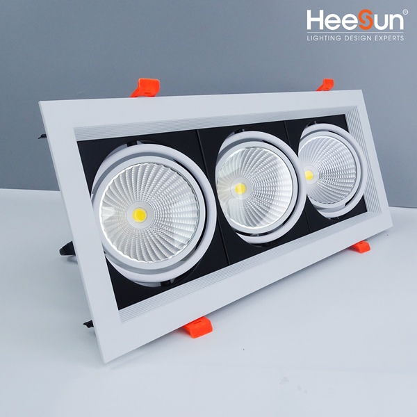 ĐÈN ÂM TRẦN DOWNLIGHT SPOT MULTIPLE 3x10W HS-DLDA-30H - Heesun Lighting | Thương hiệu đèn LED cao cấp