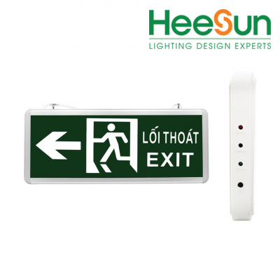 Đèn LED chỉ dẫn hướng trái 1 mặt HS-EXIT-T1M - Công ty cổ phần Heesun Việt Nam