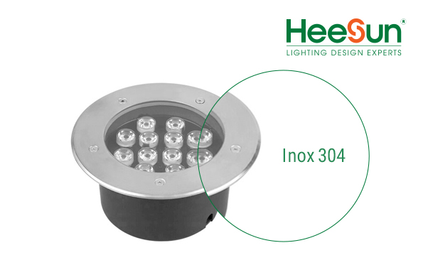 đèn âm nước 12W HS-ANT12 Inox 304