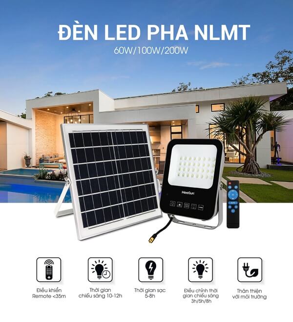 Đèn Led Pha Năng Lượng Mặt Trời Apollo 60W Hs-Pnl60-05